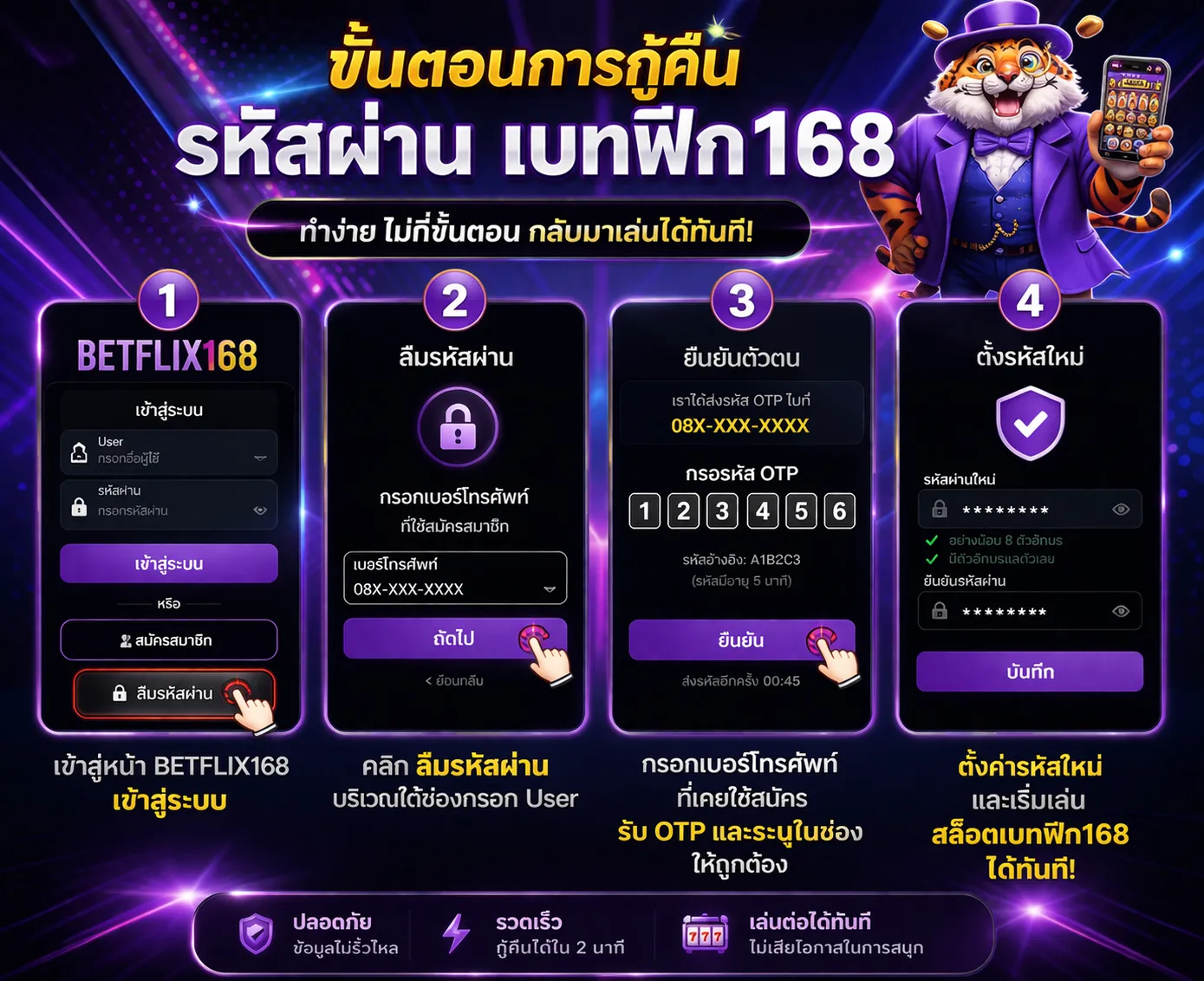 ลืมรหัสผ่าน BFK168